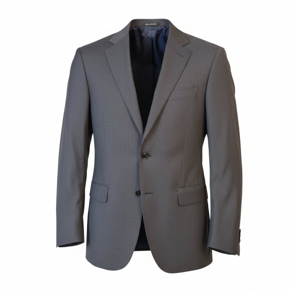 Ermenegildo Zegna Light Grey Lined Wool Single Breast 2 Buttonup Blazer 46R